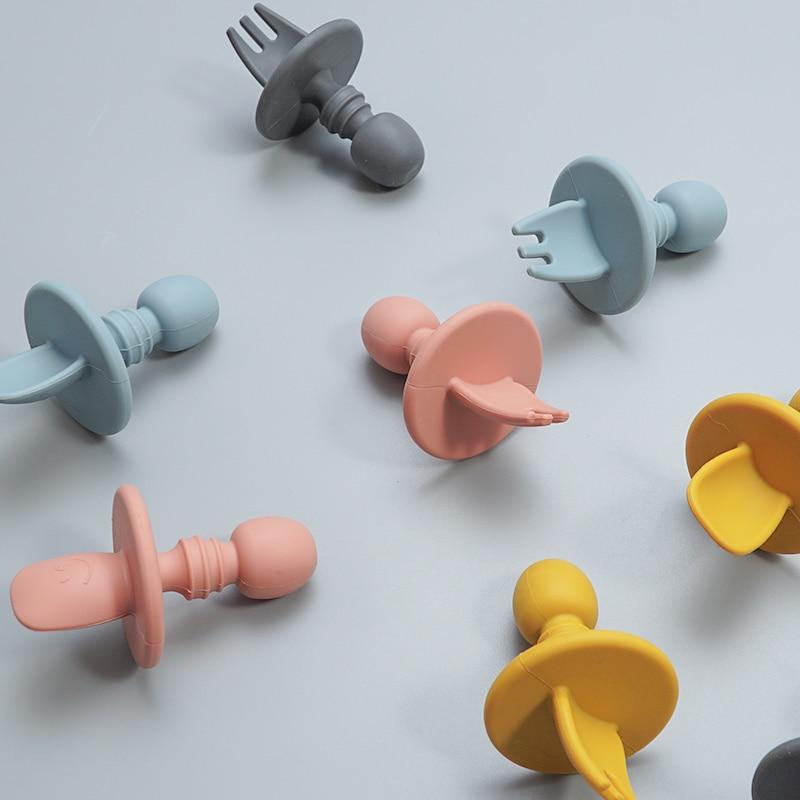 CuttieSpoon™ | Cuillère et fourchette pour bébé | Maman - Nice Niche