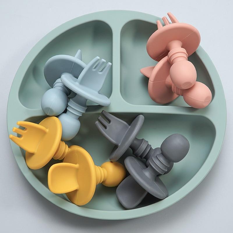 CuttieSpoon™ | Cuillère et fourchette pour bébé | Maman - Nice Niche