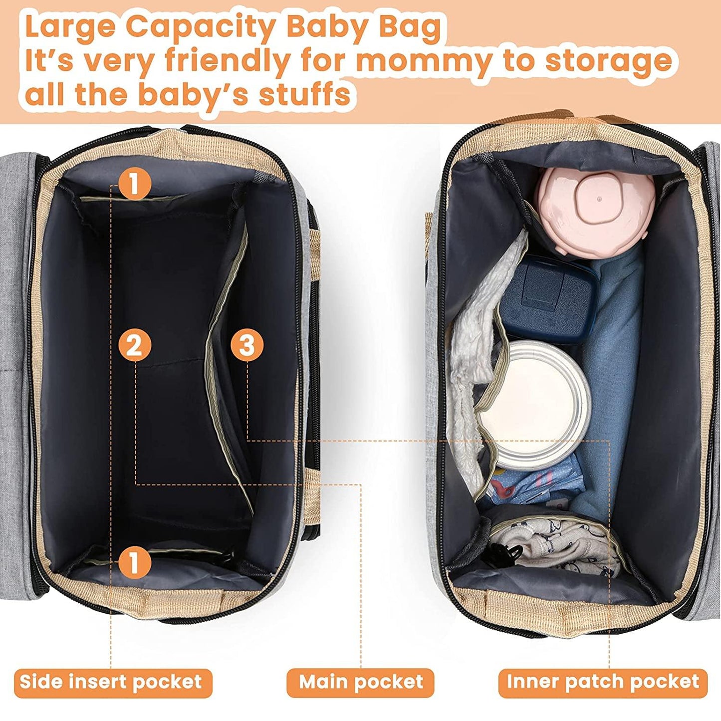 Sac à langer portatif | Berceau de voyage BabyNappy™ - Nice Niche